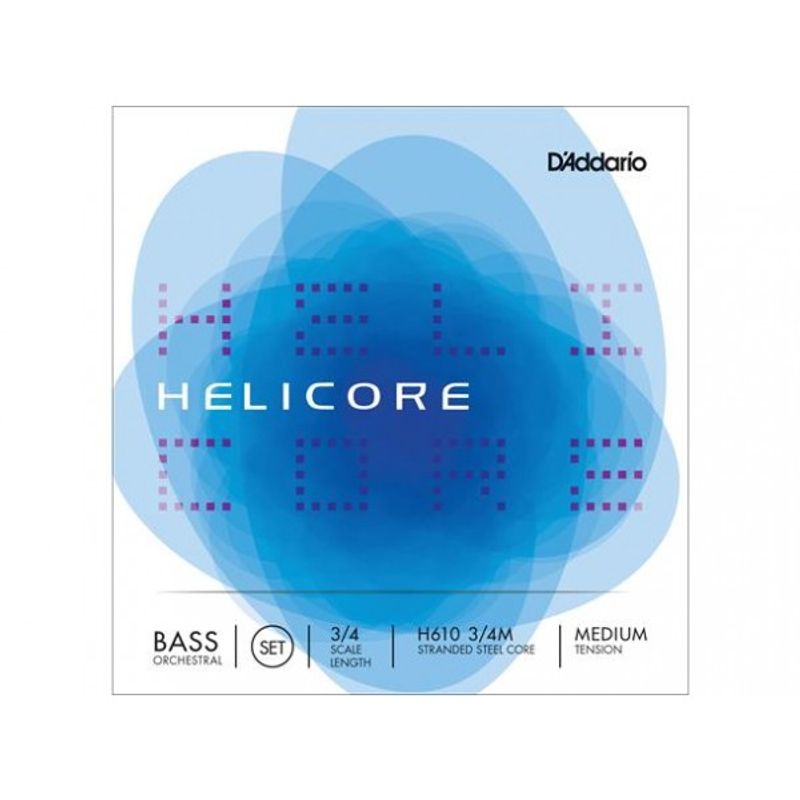 D'Addario Helicore Orchestra 3/4 Kontrabass D-Streng, medium. 