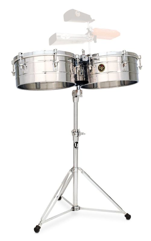 Latin Percussion  LP257-S. Timbales Tito Puente Stainless Steel